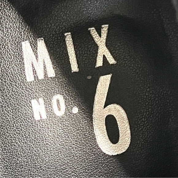 Mix No.6 Benisa White & Black Snake Print Vegan Block Heel Square Toe Boots 8.5 - Picture 14 of 14